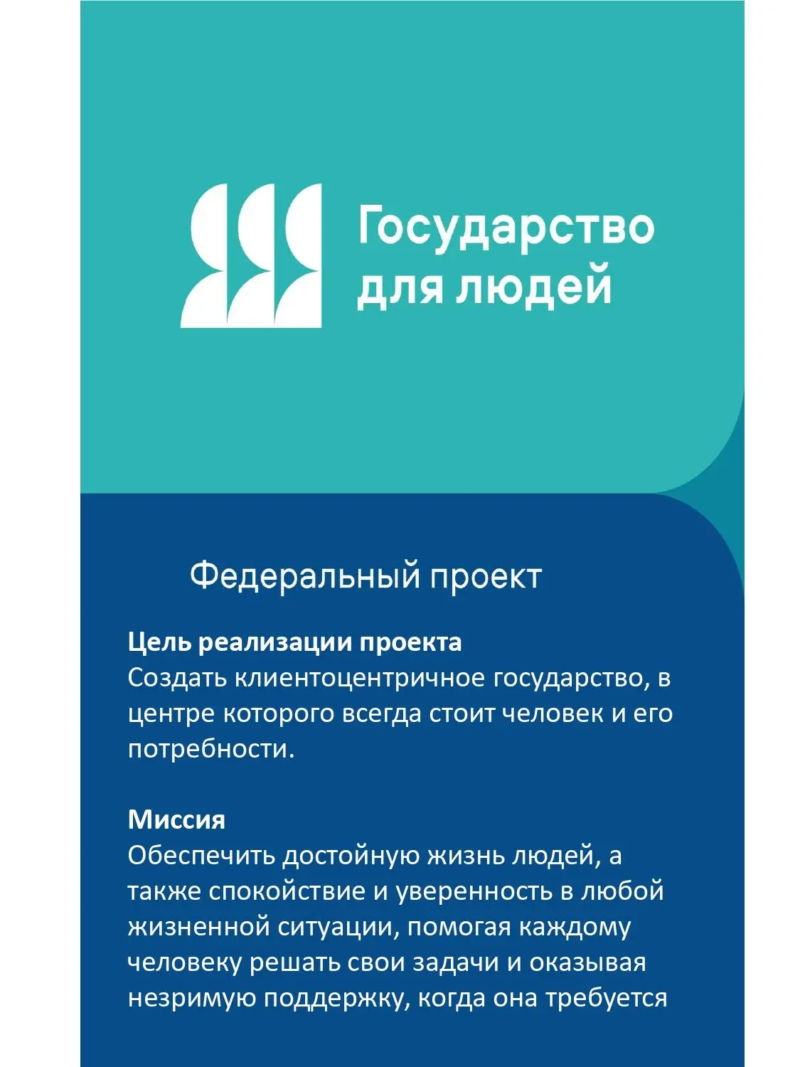 👐Федеральный проект «Государство для людей» является частью инициатив по социально-эко...