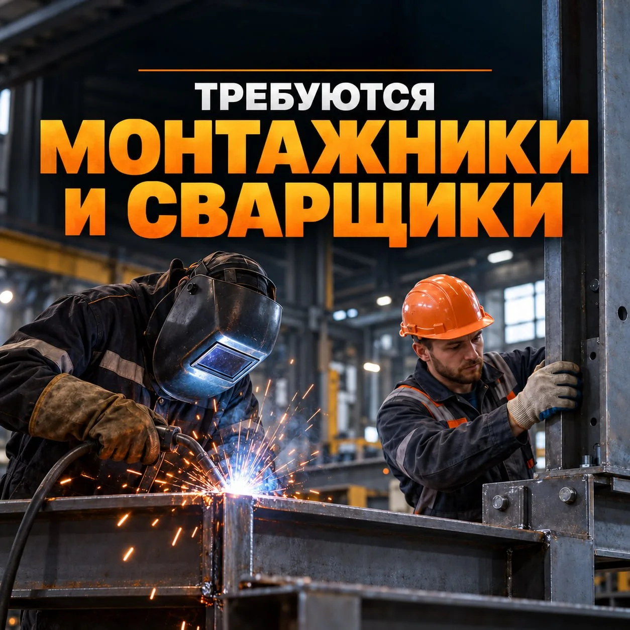 Требуются монтажники и сварщики!