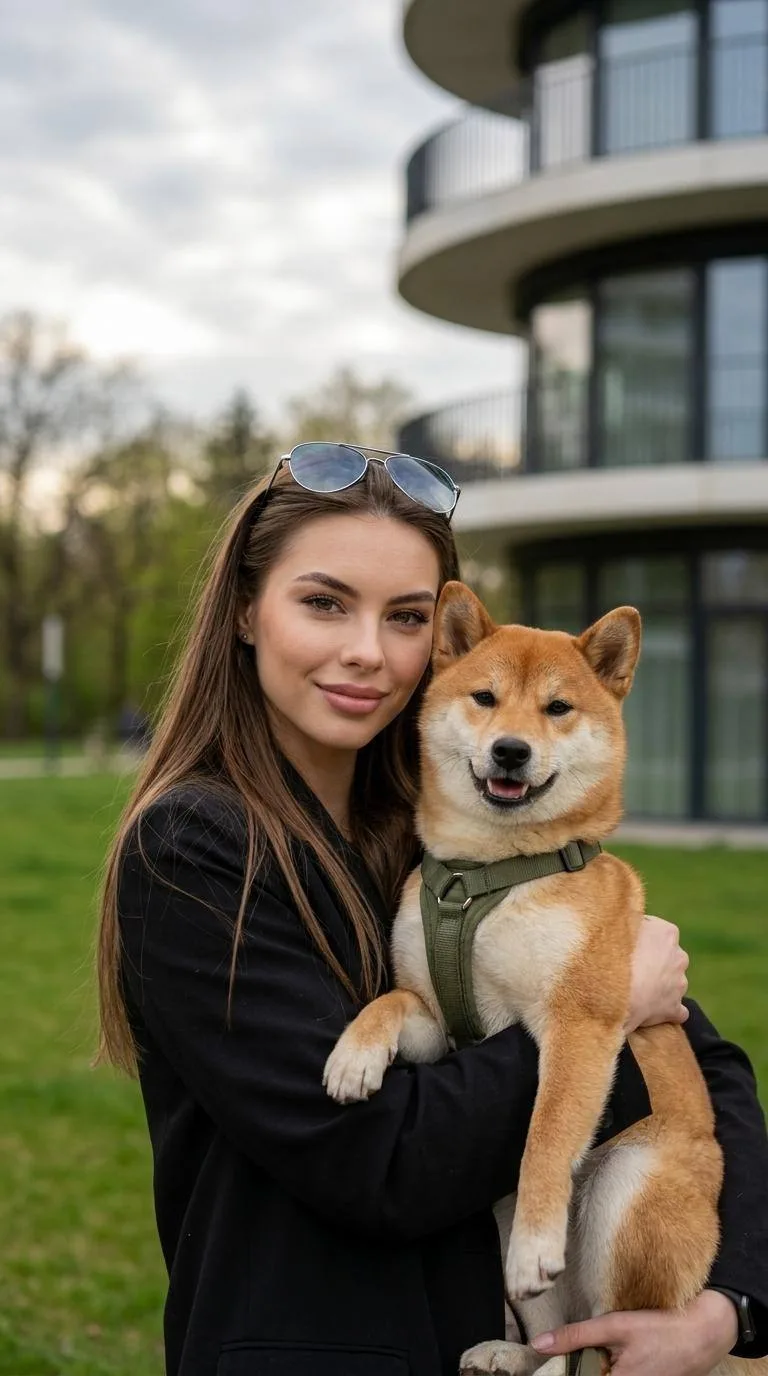 Тихая радость 😍  лайфстайл фотография, средний план, девушка в чёрной куртке или худи, прямые длинны