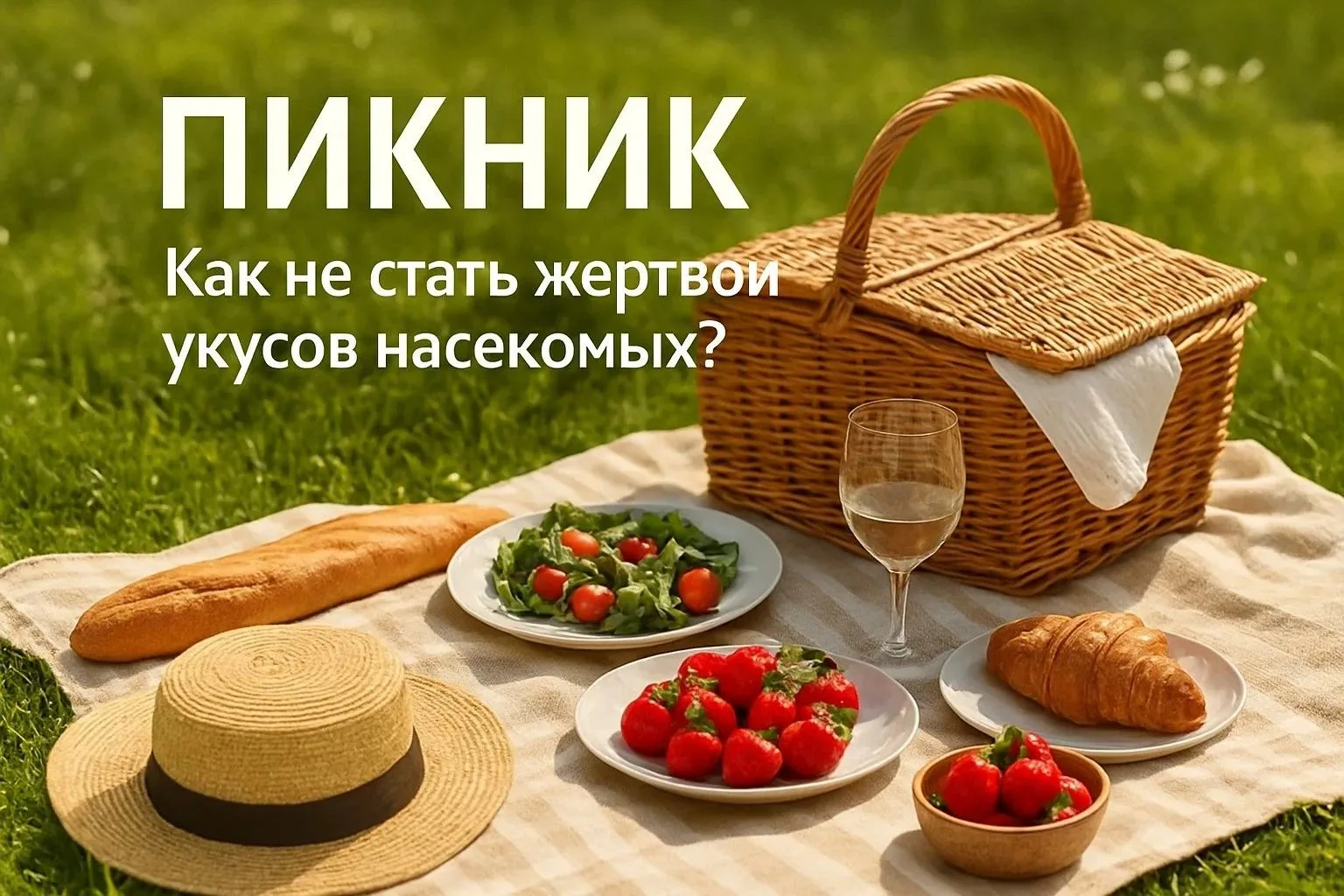 🌳 Пикник: как не стать жертвой укусов насекомых? 🐝