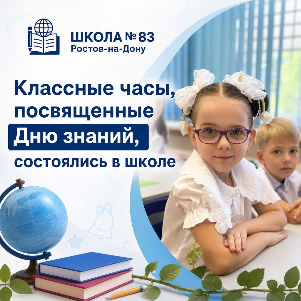📚✨ 1 сентября 2026 года в нашей школе прошли классные часы, посвященные Дню знаний!