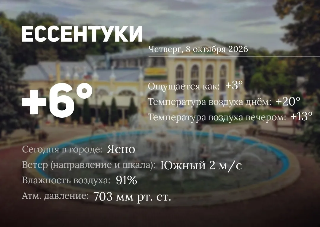 ☀️ Доброе утро, Ессентуки!