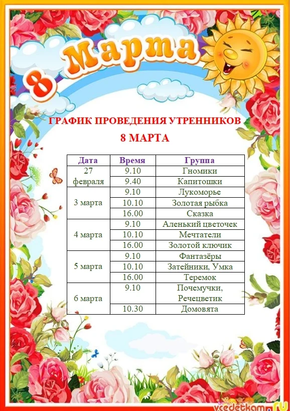 Дорогие мамы и бабушки!  Весна стучится в наши сердца, наполняя их теплом и надеждой. А вместе с вес