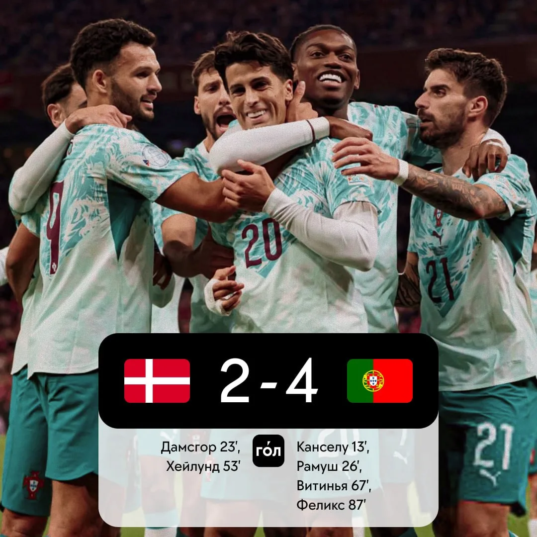 🇵🇹🔥 Португалия в первом матче без Роналду все-таки дожала Данию