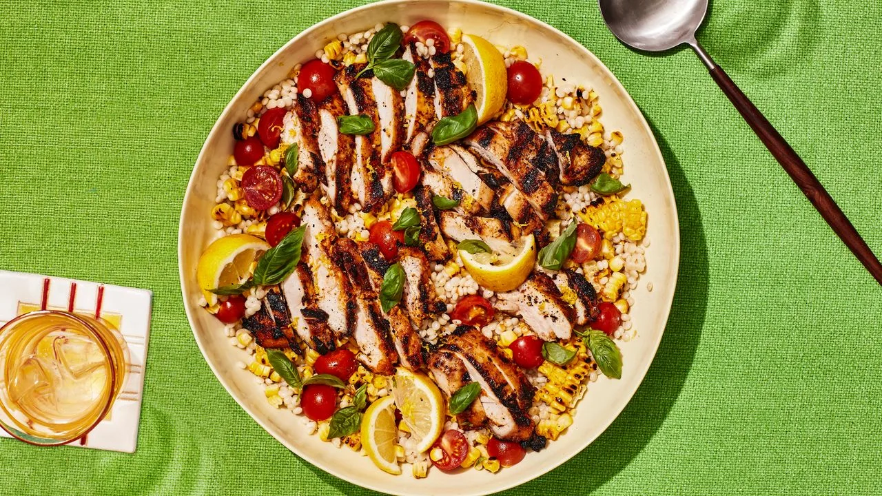 🍗 Куриные бёдра с кускусом и кукурузой