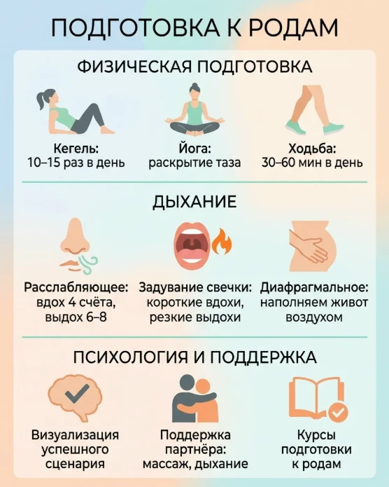 🤰 Естественные роды: как подготовиться физически и психологически