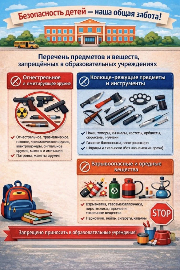 ❗️Что категорически НЕЛЬЗЯ приносить в школу 1 сентября (и в любой другой день):