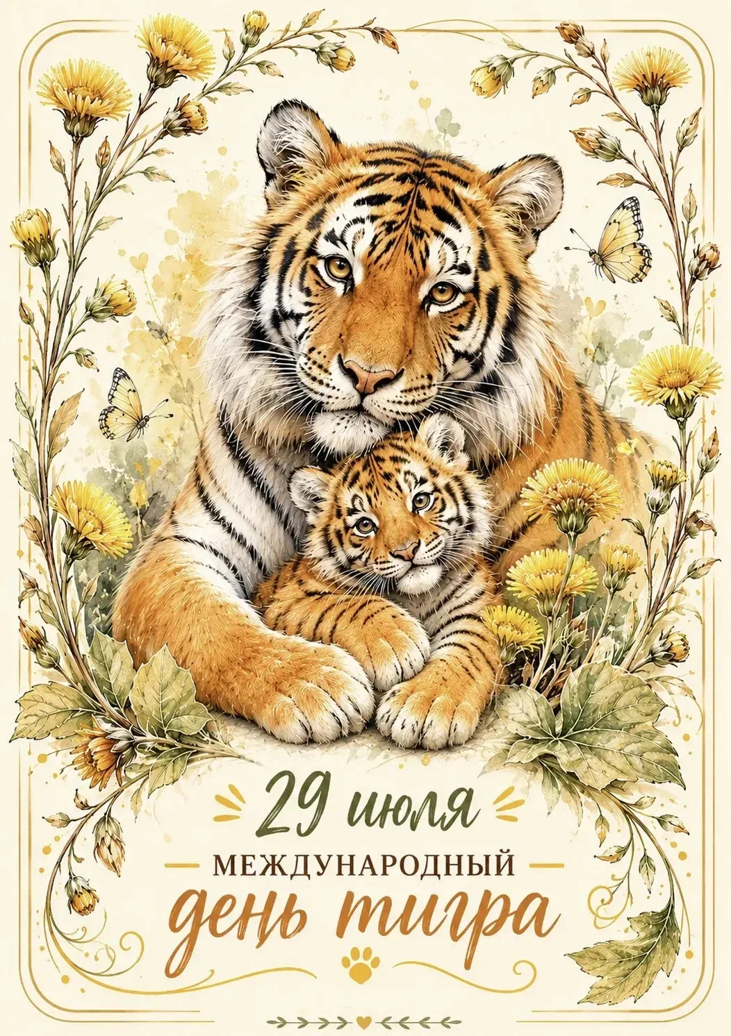 🐯🌍 29 июля — Международный день тигра 🌍🐯