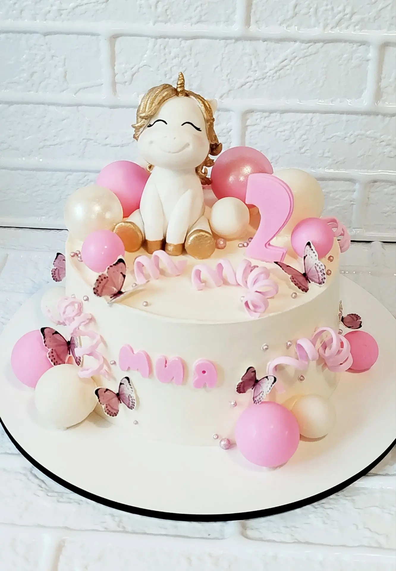 Тортик с Единорожкой для прекрасной крошечке с очаровательным именем🥰🥳