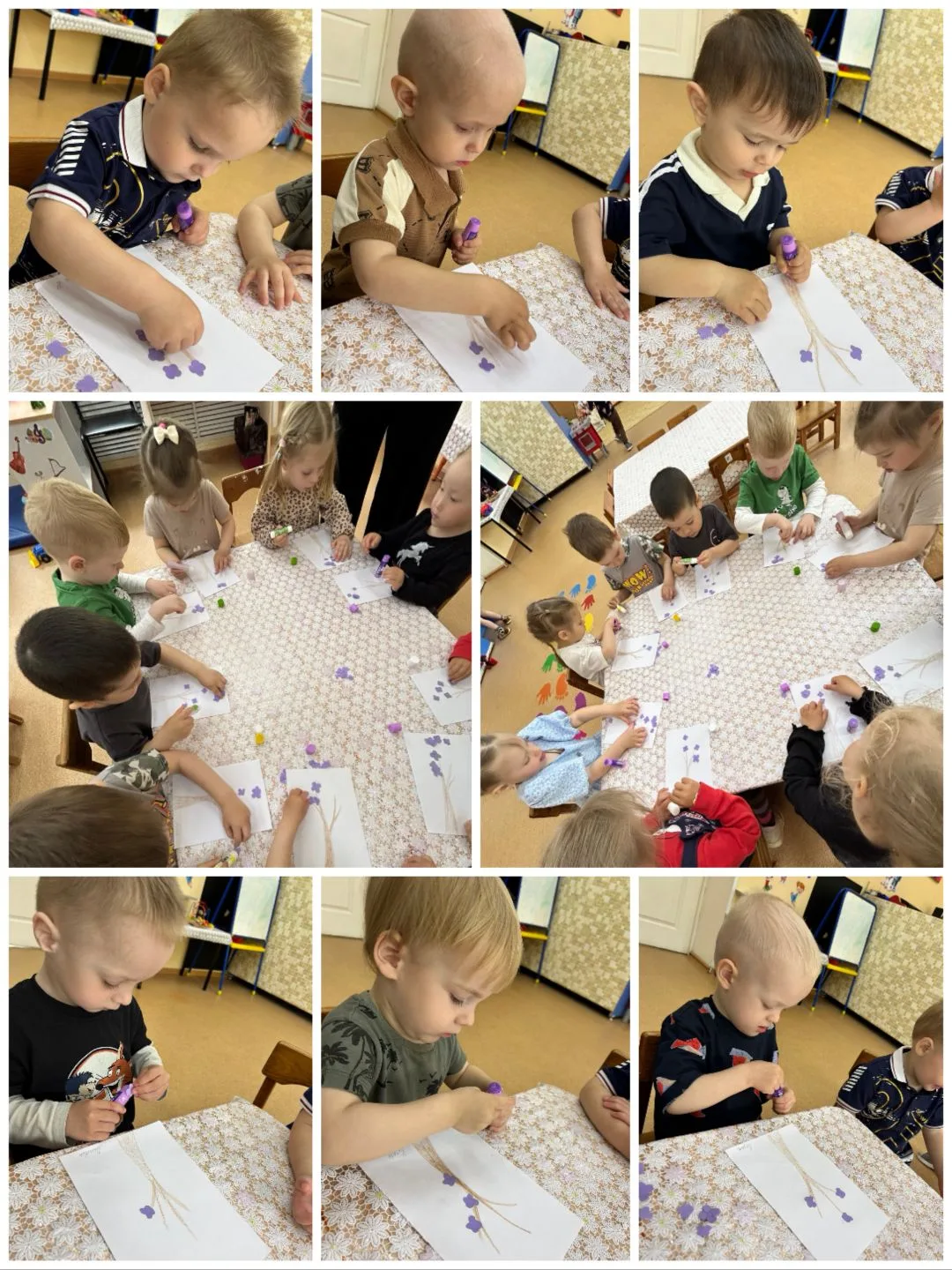 🌸Дерево сакуры 

🧒👶Малыши погрузились в атмосферу красоты и создали свои шедевры - нежные деревья