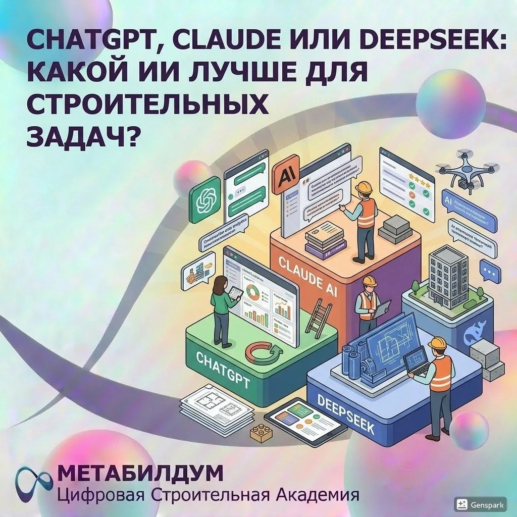 ChatGPT, Claude или DeepSeek: какой ИИ лучше для строительных задач?