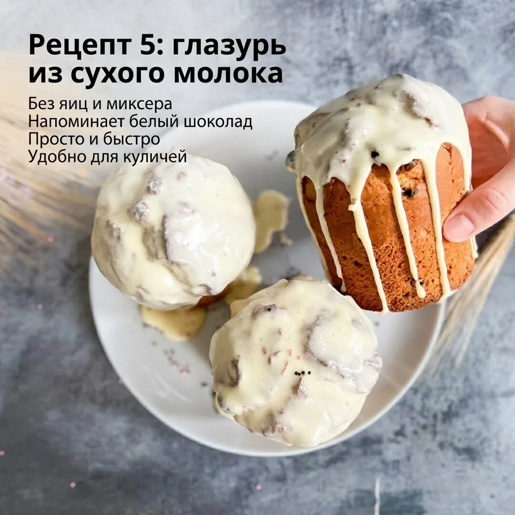 Какую глазурь делать на куличи: 6 моих любимых вариантов  Перед Пасхой у меня всегда один и тот же в