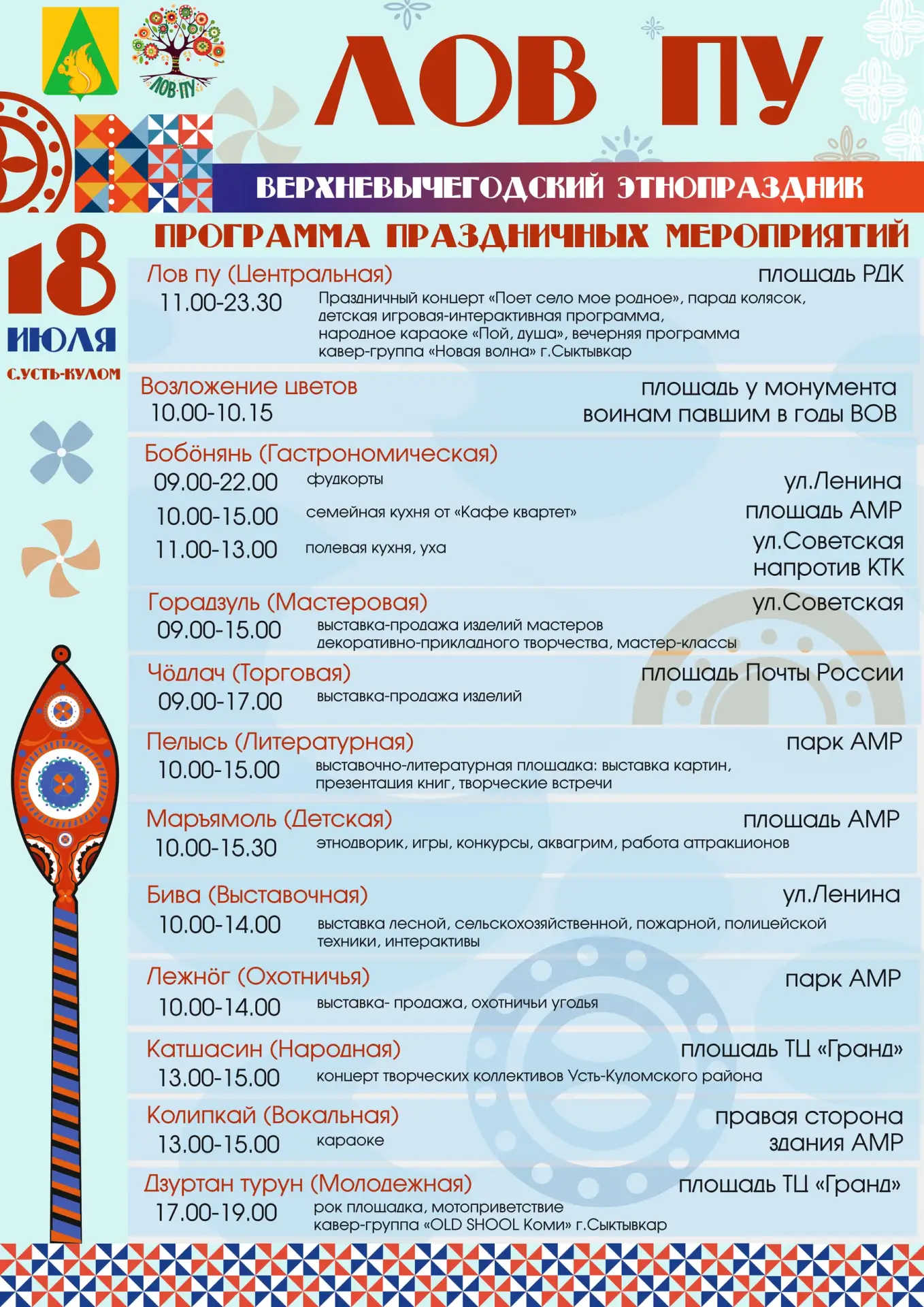 Все видели программу мероприятий этнопраздника "Лов пу", который состоится уже завтра?

Этот год объ