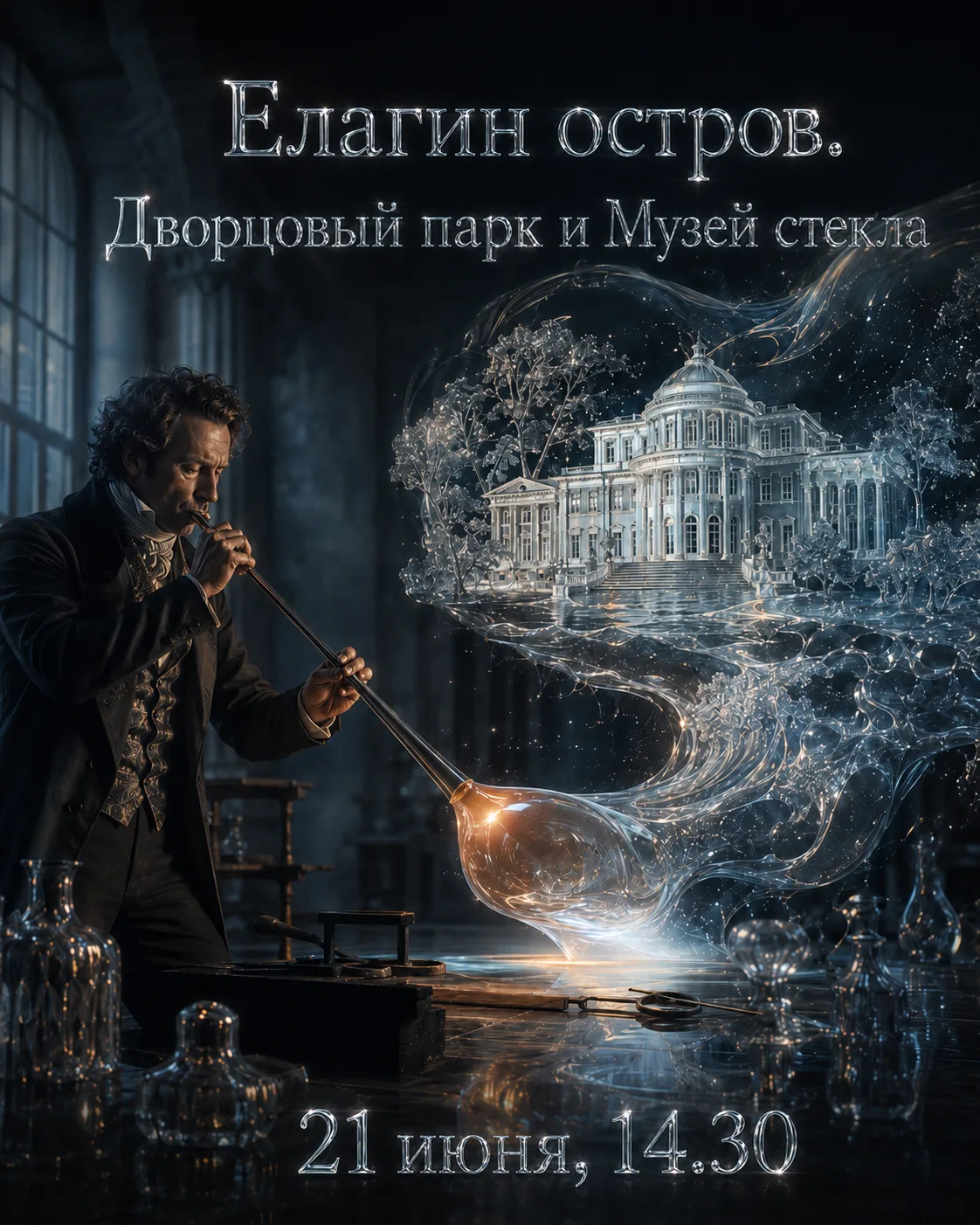 🪞 «Елагин остров. Дворцовый парк и Музей стекла» — пешеходная экскурсия
👤 Экскурсовод - сотрудник 