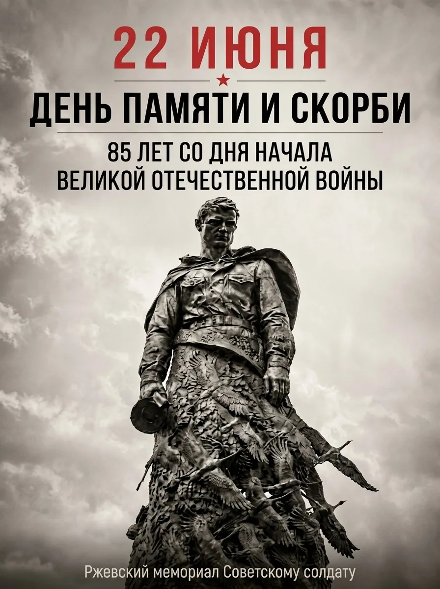 22 июня состоится Общероссийская минута молчания

В 2026 году исполнится 85 лет с момента начала Вел