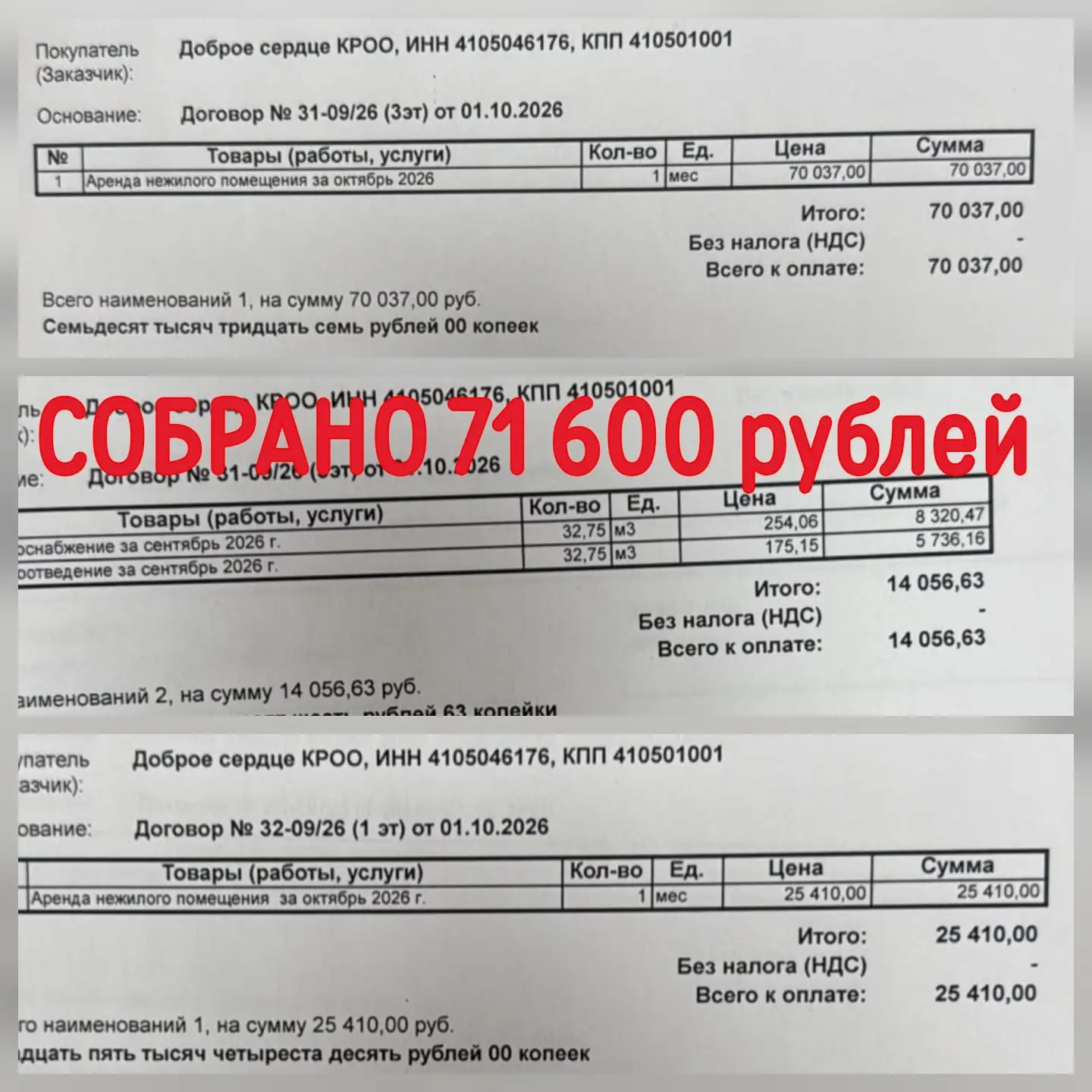 Сбор на аренду приюта продолжается!