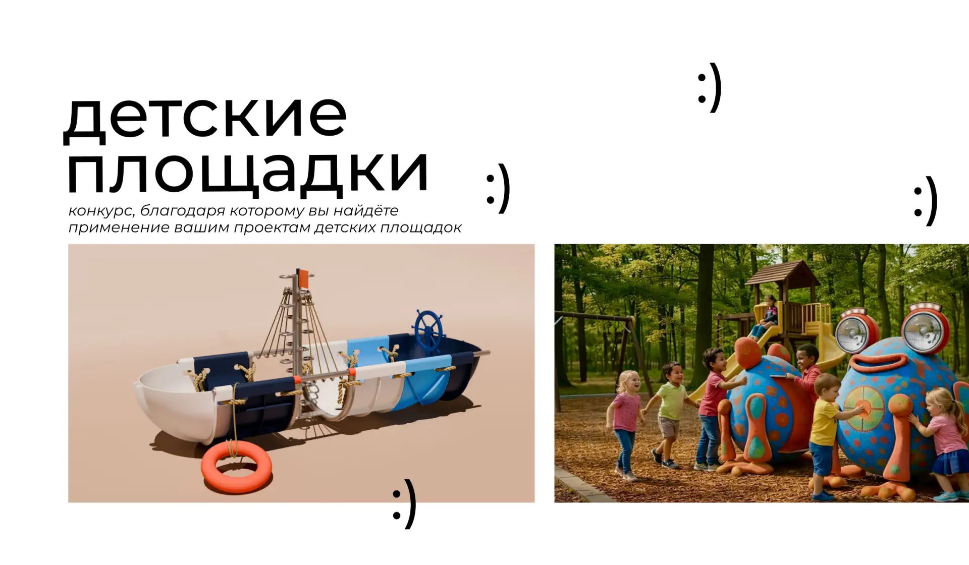 конкурс | детские площадки
найдём применение вашим проектам

Объявляется смотр-конкурс «Моя первая в
