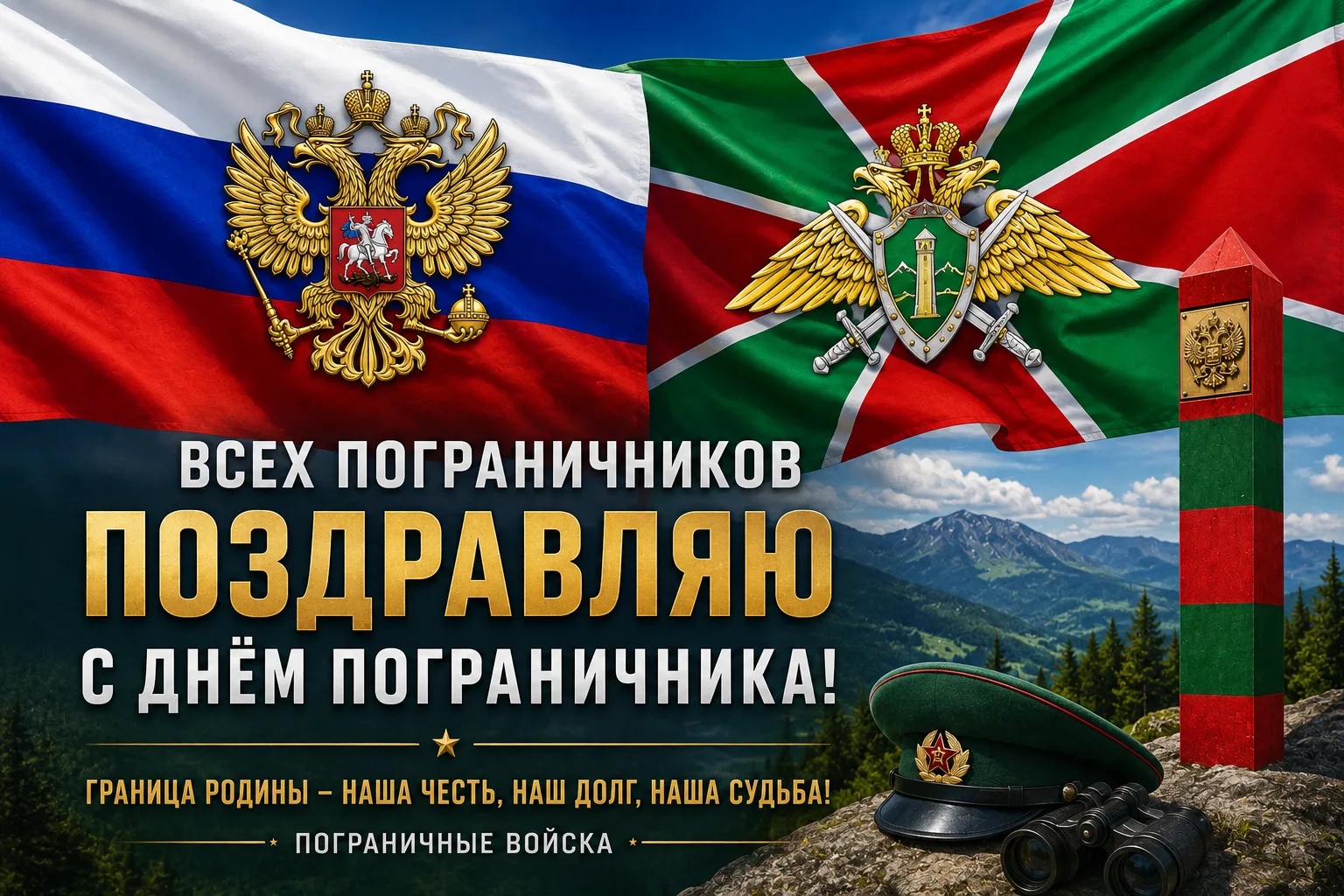 🇷🇺 Канал «Кальянов» поздравляет всех пограничников с Днём пограничника! 💚