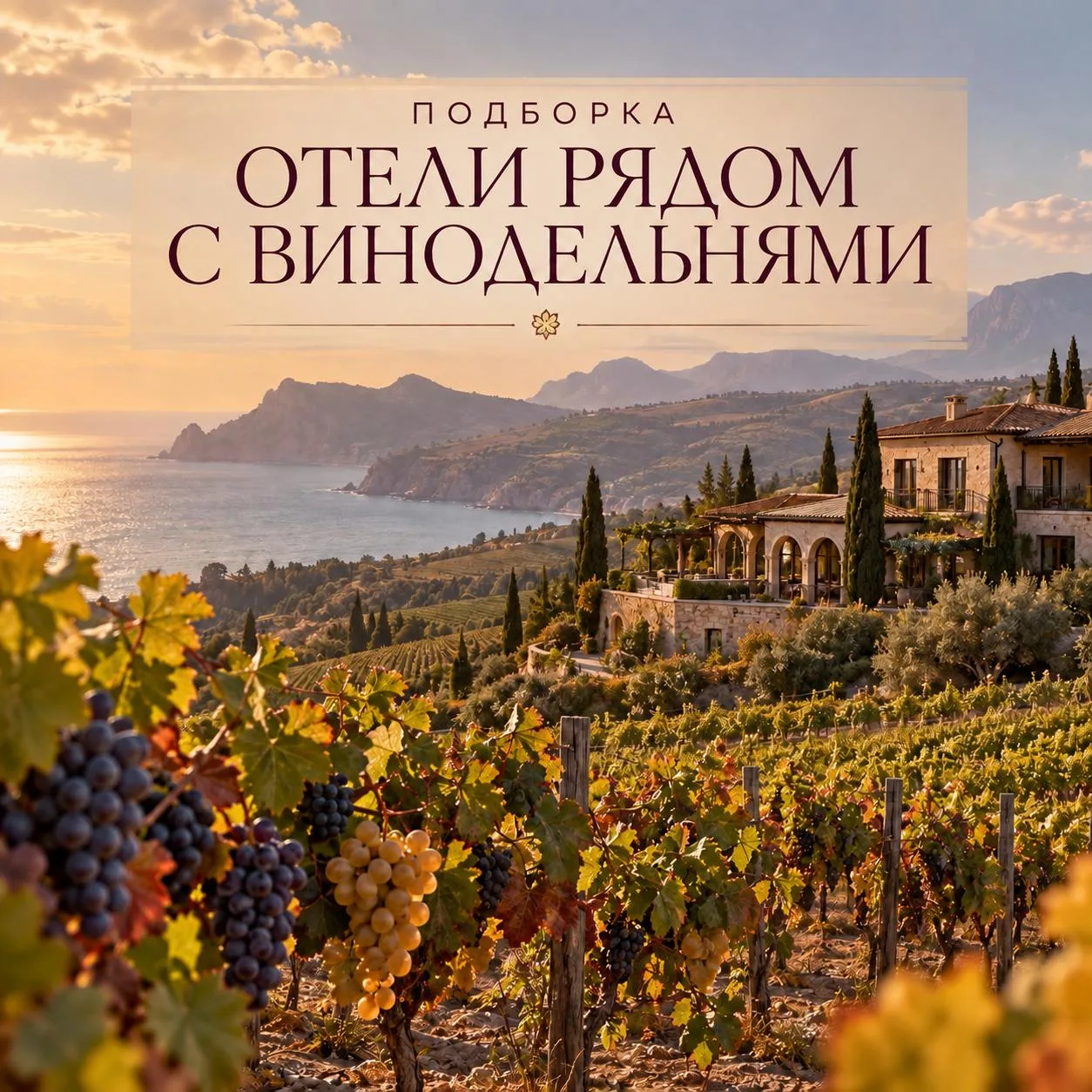 🍇 Отели рядом с винодельнями Крыма