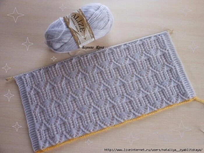Очень красивый узор спицами  🧶 Вязание на каждый день