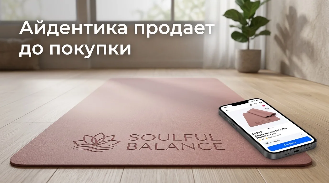 Почему и как айдентика продает еще до покупки?

На днях достала коврик для йоги, купленный лет пять 