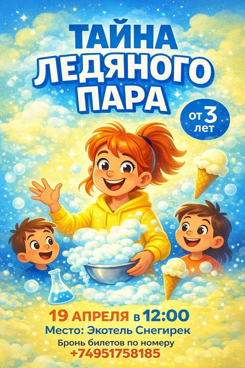 «Тайна ледяного пара» — увлекательное крио‑шоу с использованием жидкого азота, полное з...