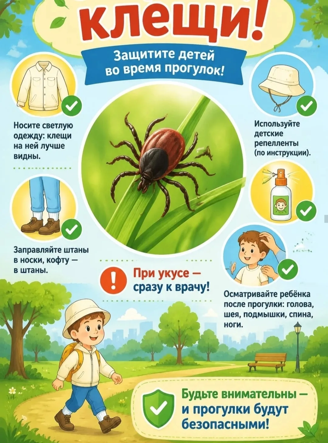 Осторожно КЛЕЩИ!