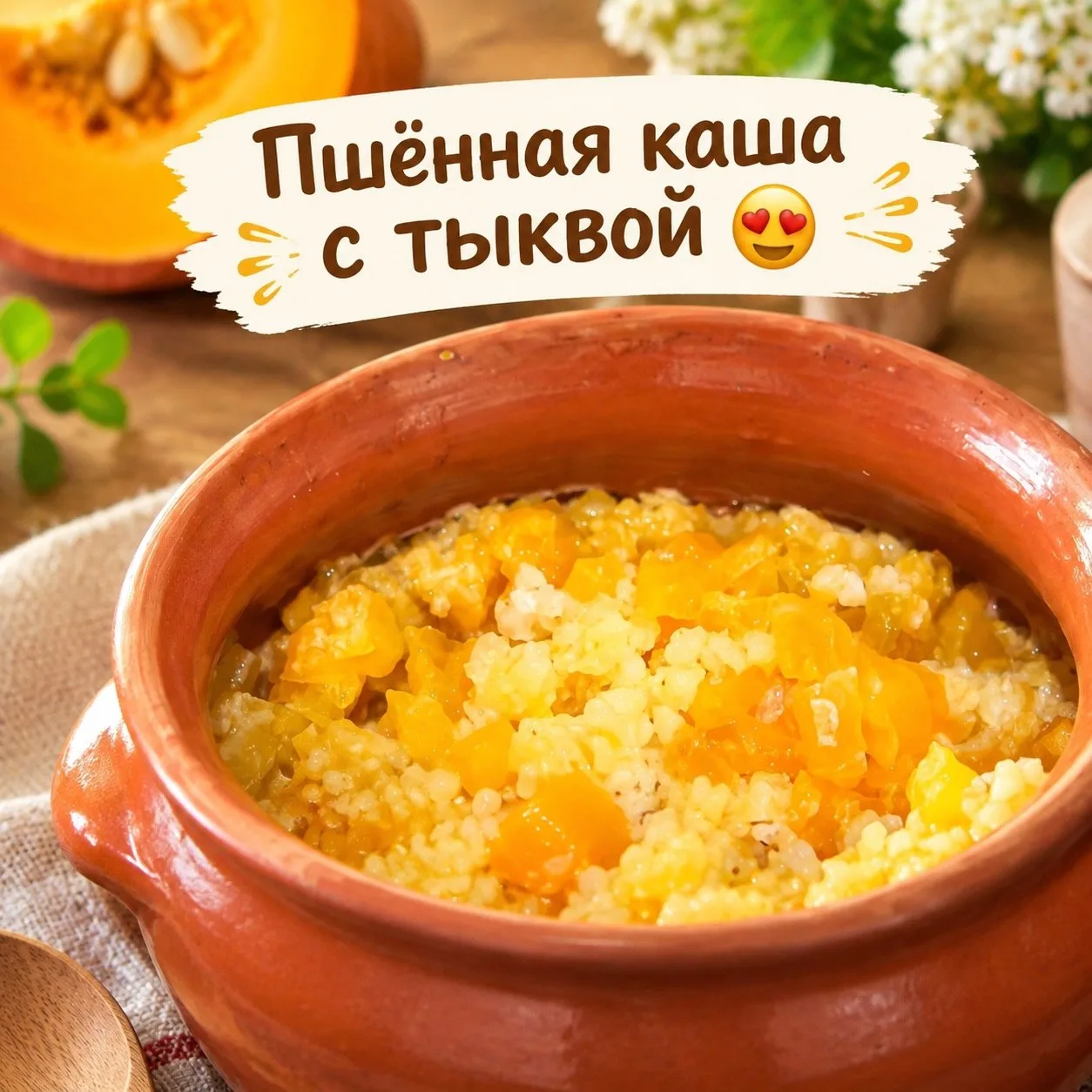 🎃 Пшённая каша с тыквой 😍