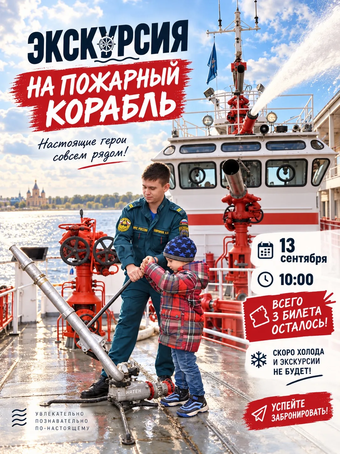🔥 ПОСЛЕДНИЕ 3 БИЛЕТА НА ПОЖАРНЫЙ КОРАБЛЬ!