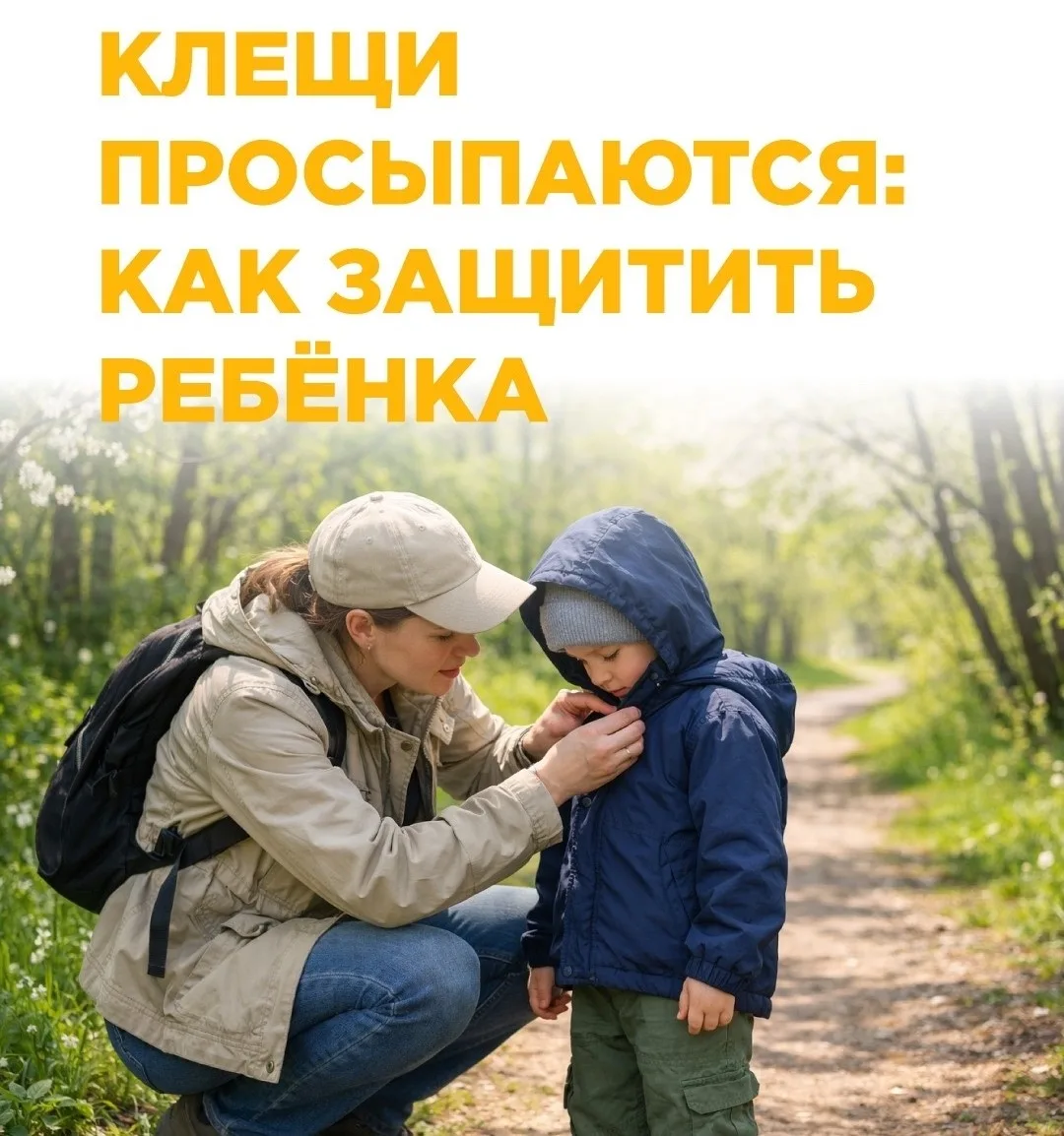 🕷 С приходом тёплых дней всё активнее становятся клещи. Они встречаются не только в ле...