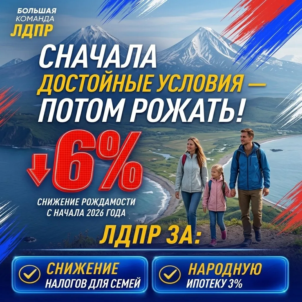 Демографию не спасти лозунгами: ЛДПР требует реальных условий для семей!