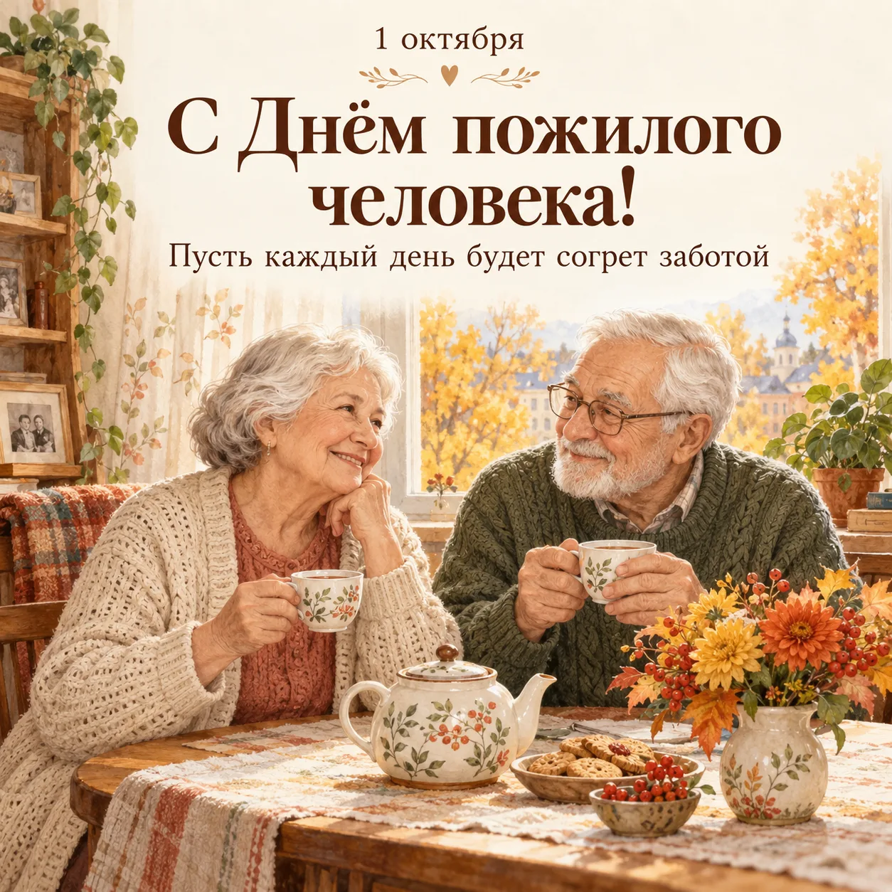 ❤️ С Днём пожилого человека!