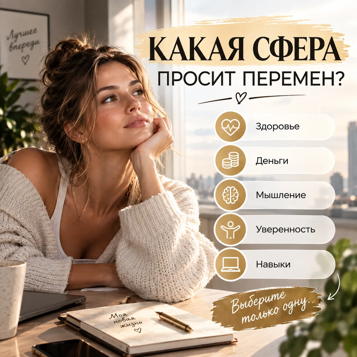 🔎 ТЕСТ: КАКАЯ СФЕРА ВАШЕЙ ЖИЗНИ СЕЙЧАС ПРОСИТ ИЗМЕНЕНИЙ?