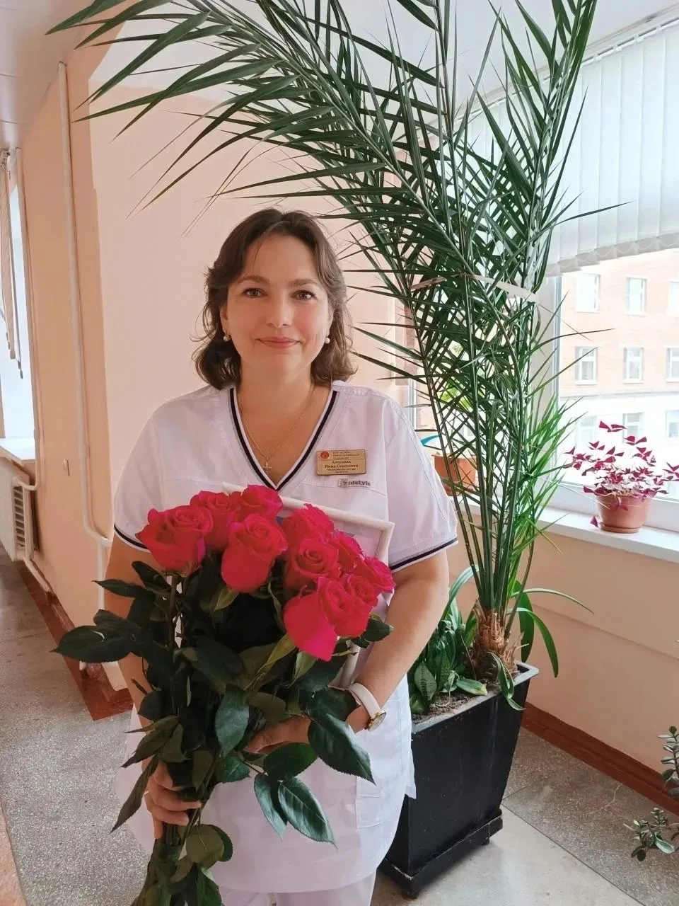 ☀️Коллектив Курской ОМКБ от всей души поздравляет с Юбилеем медицинскую сестру высшей категории отде