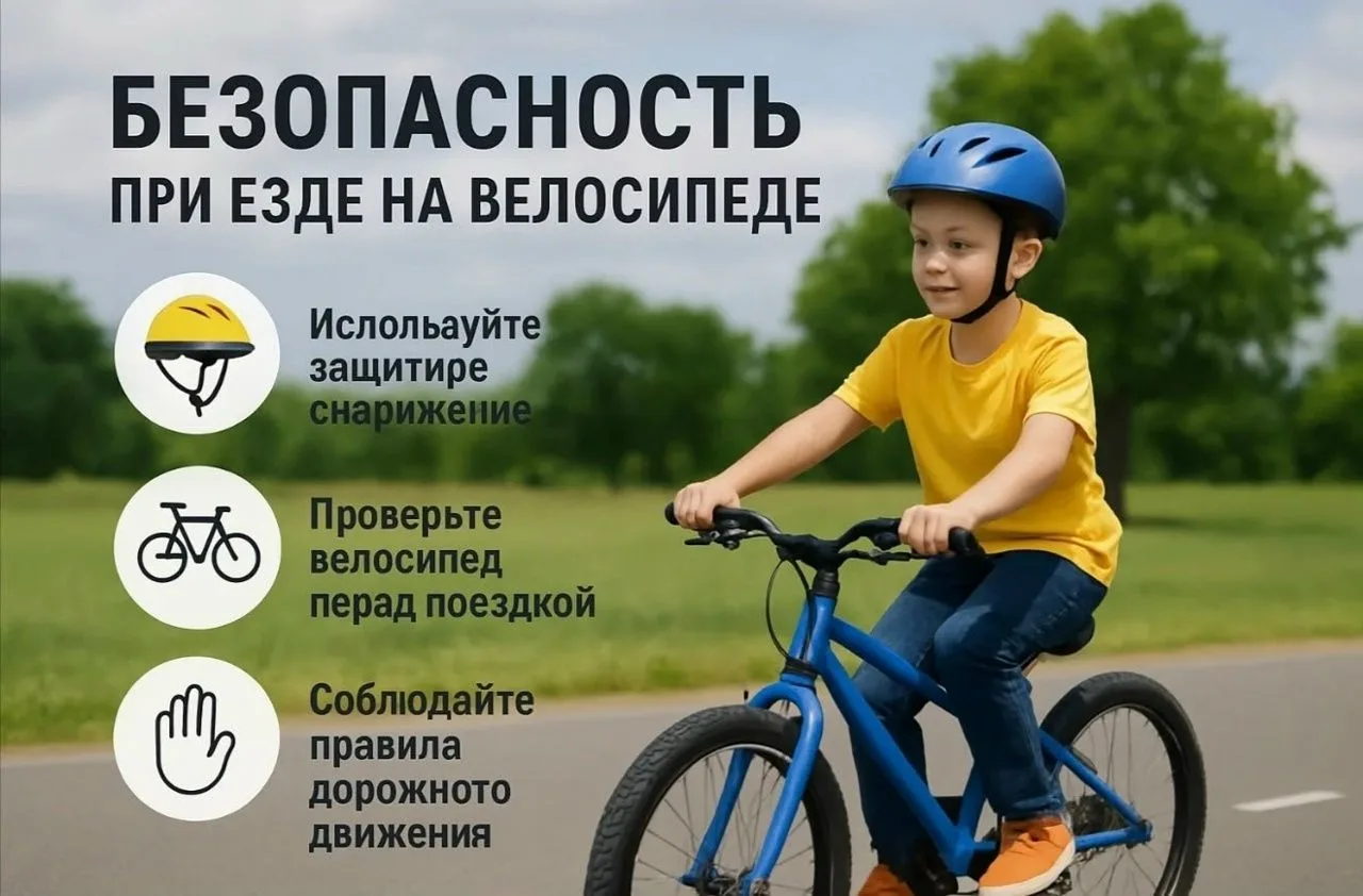 Госавтоинспекция Пестовского района обращается к родителям юных велосипедистов️