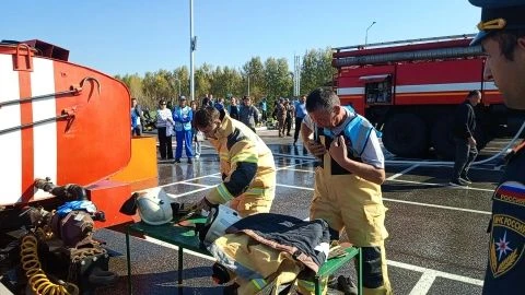 Наши добровольцы-пожарники на республиканском конкурсе!