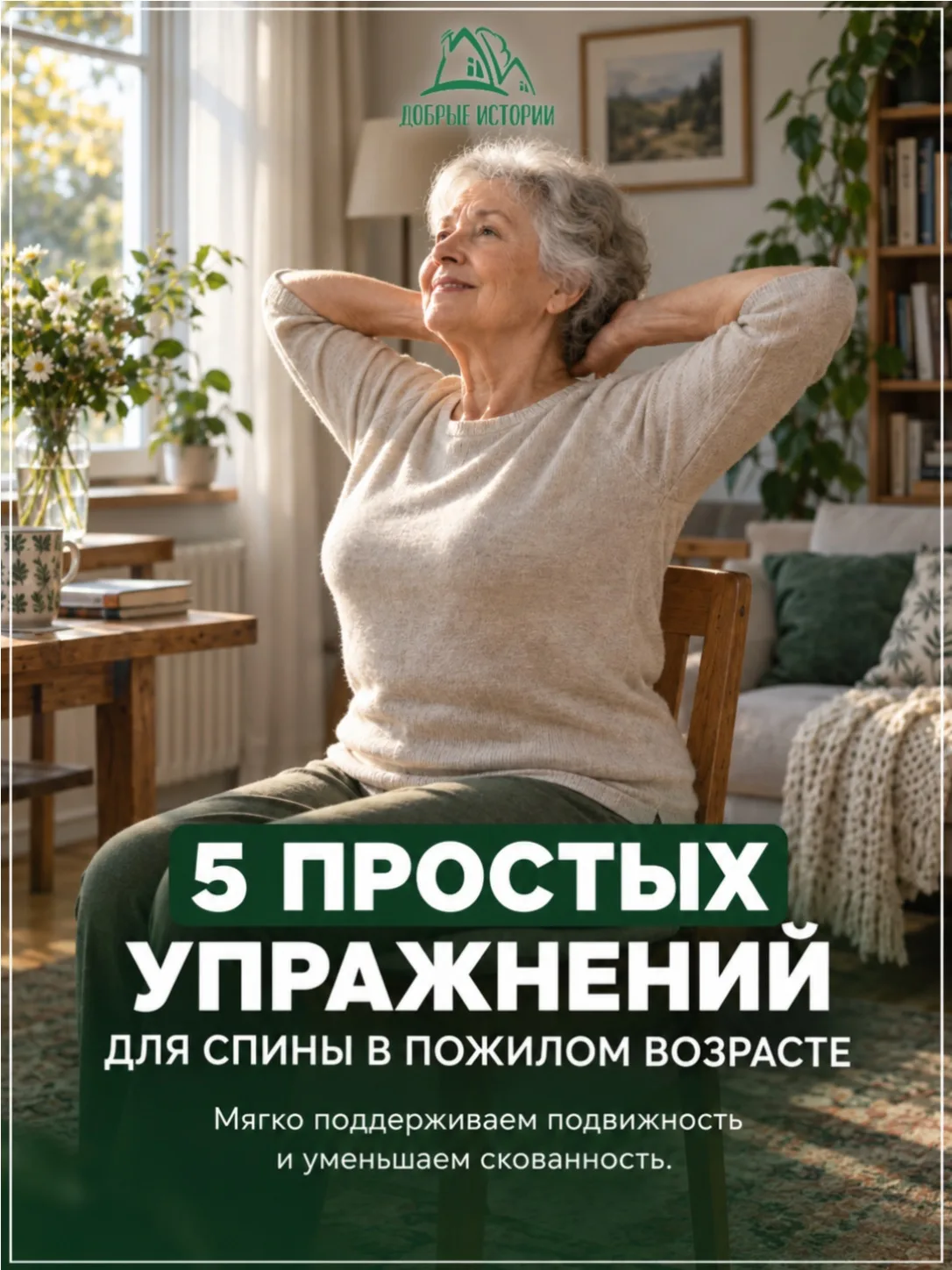 💚 5 простых упражнений для спины в пожилом возрасте