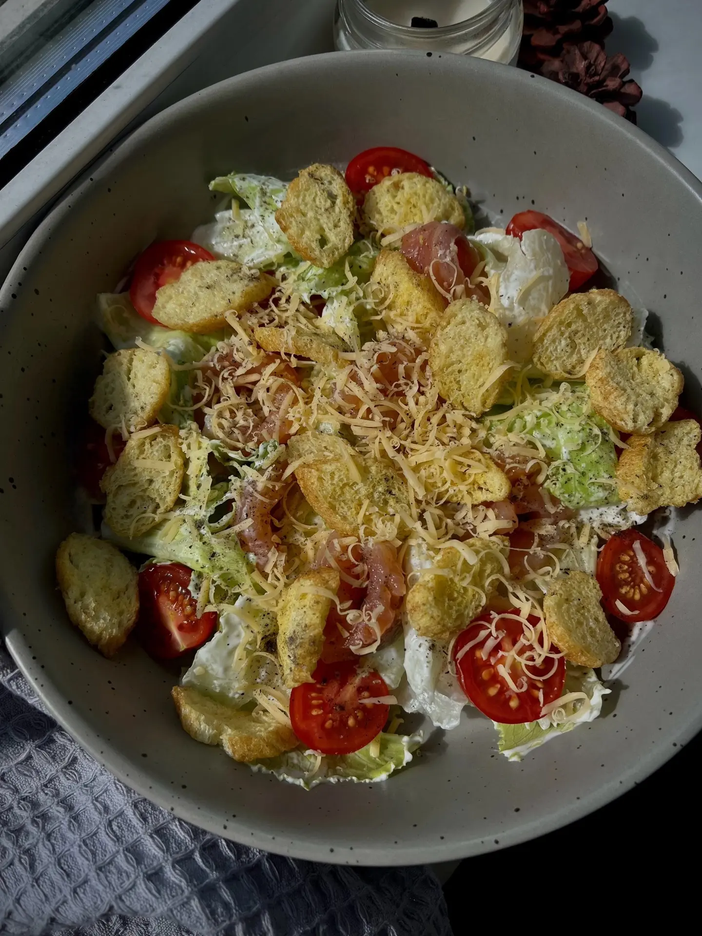 Цезарь с с/с форелью, в таком виде, в котором чаще всего готовлю я 🧑‍🍳