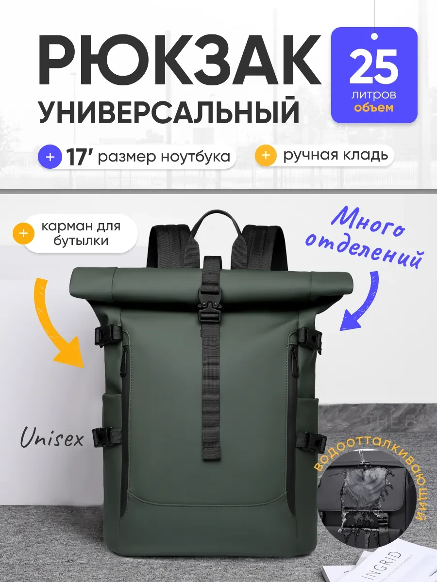 ⚡️ Городской рюкзак повседневный универсальный, THEBO