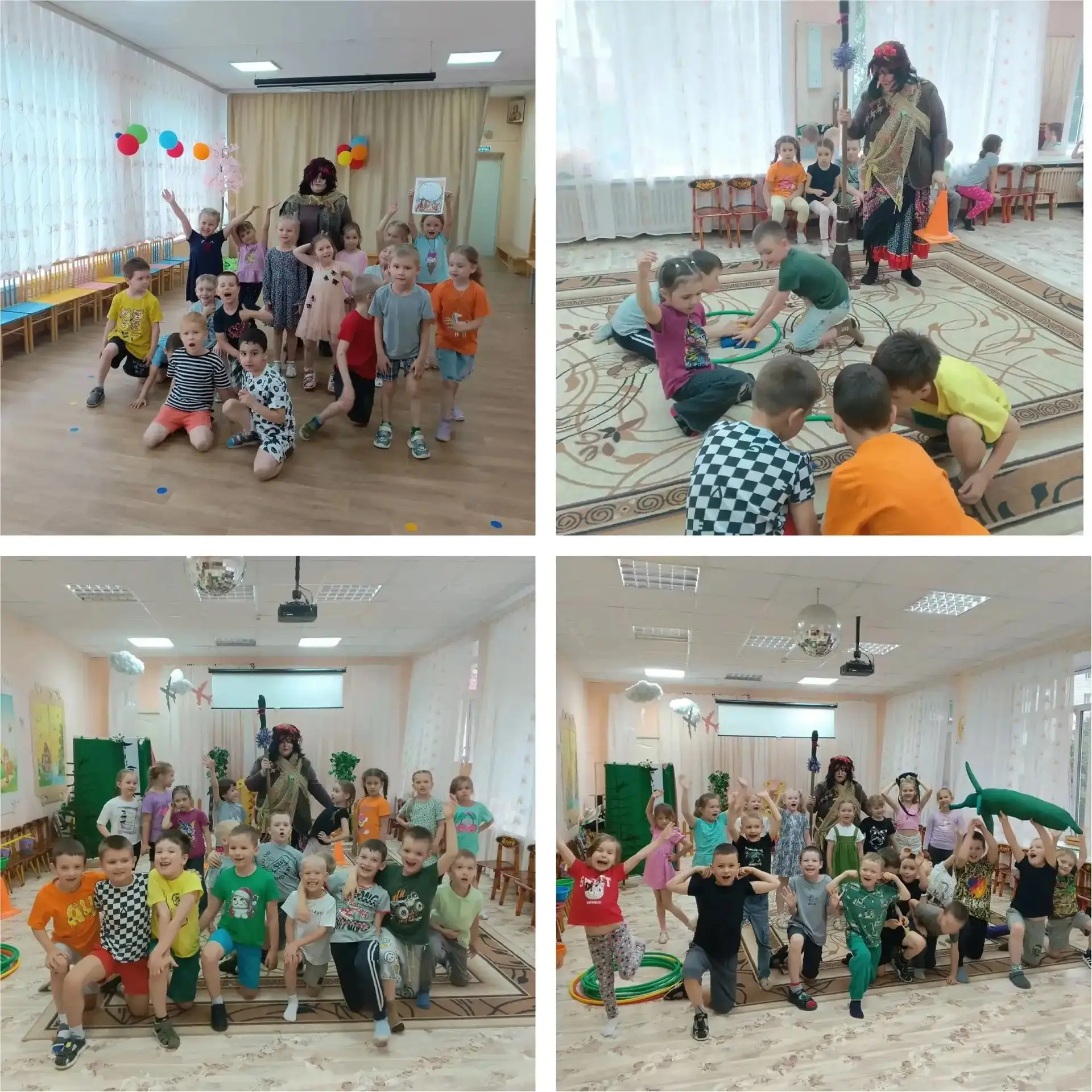 Сегодня на улице дождь, но в нашем детском саду царит атмосфера веселья и активности. Ребята приняли