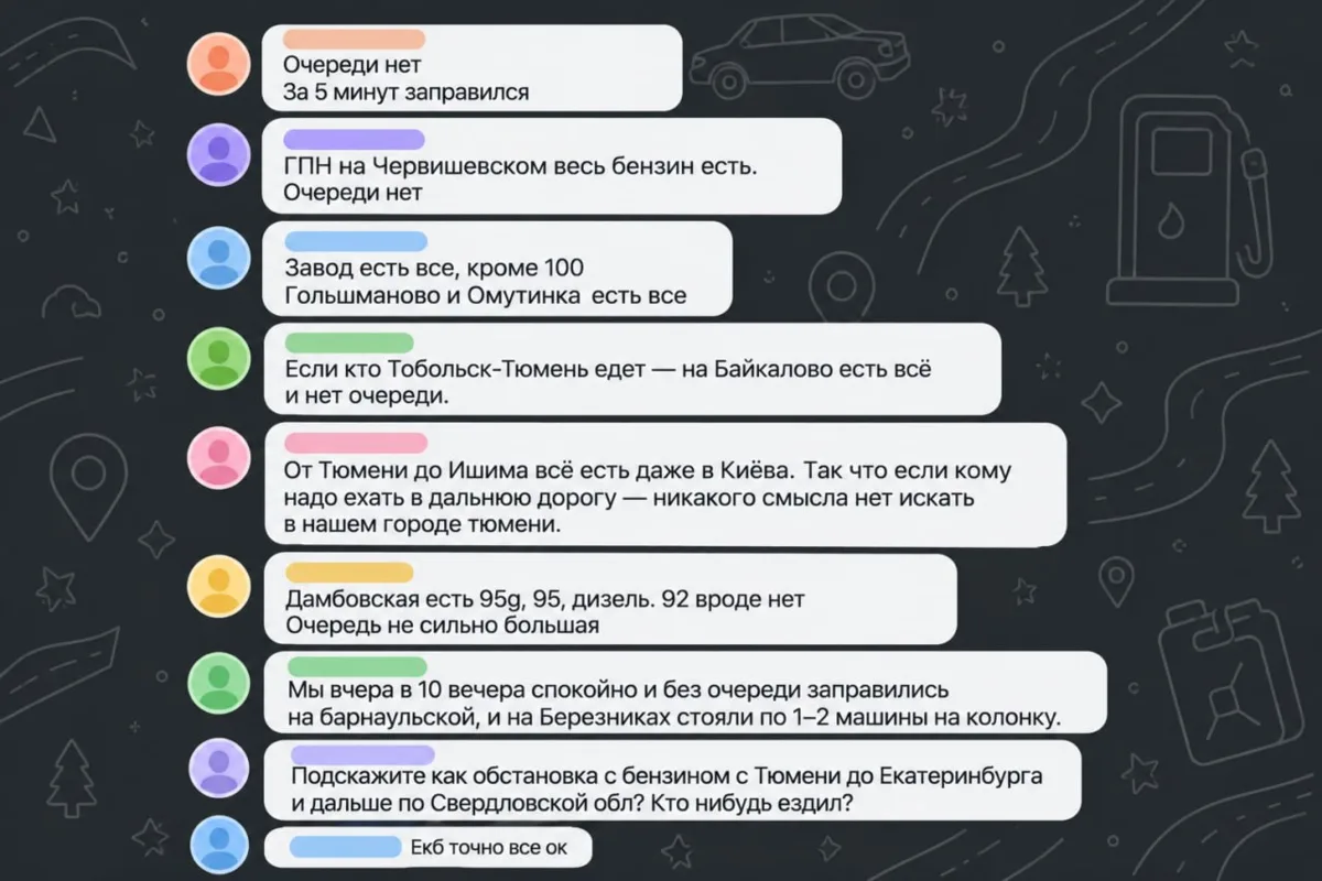 Бензин в Тюменской области: что известно на 7 октября