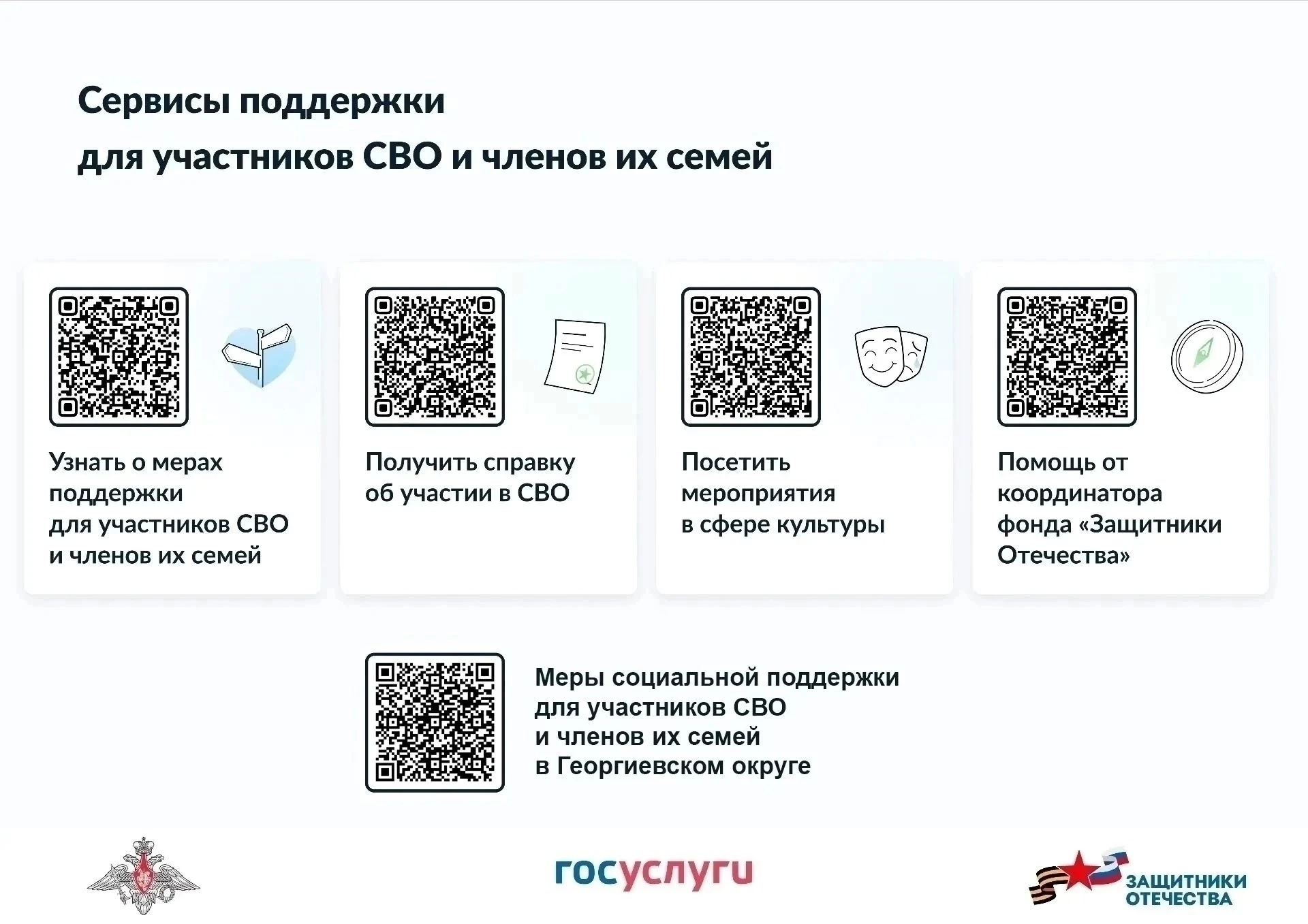⬆️ Сервисы поддержки для участников СВО и членов их семей.