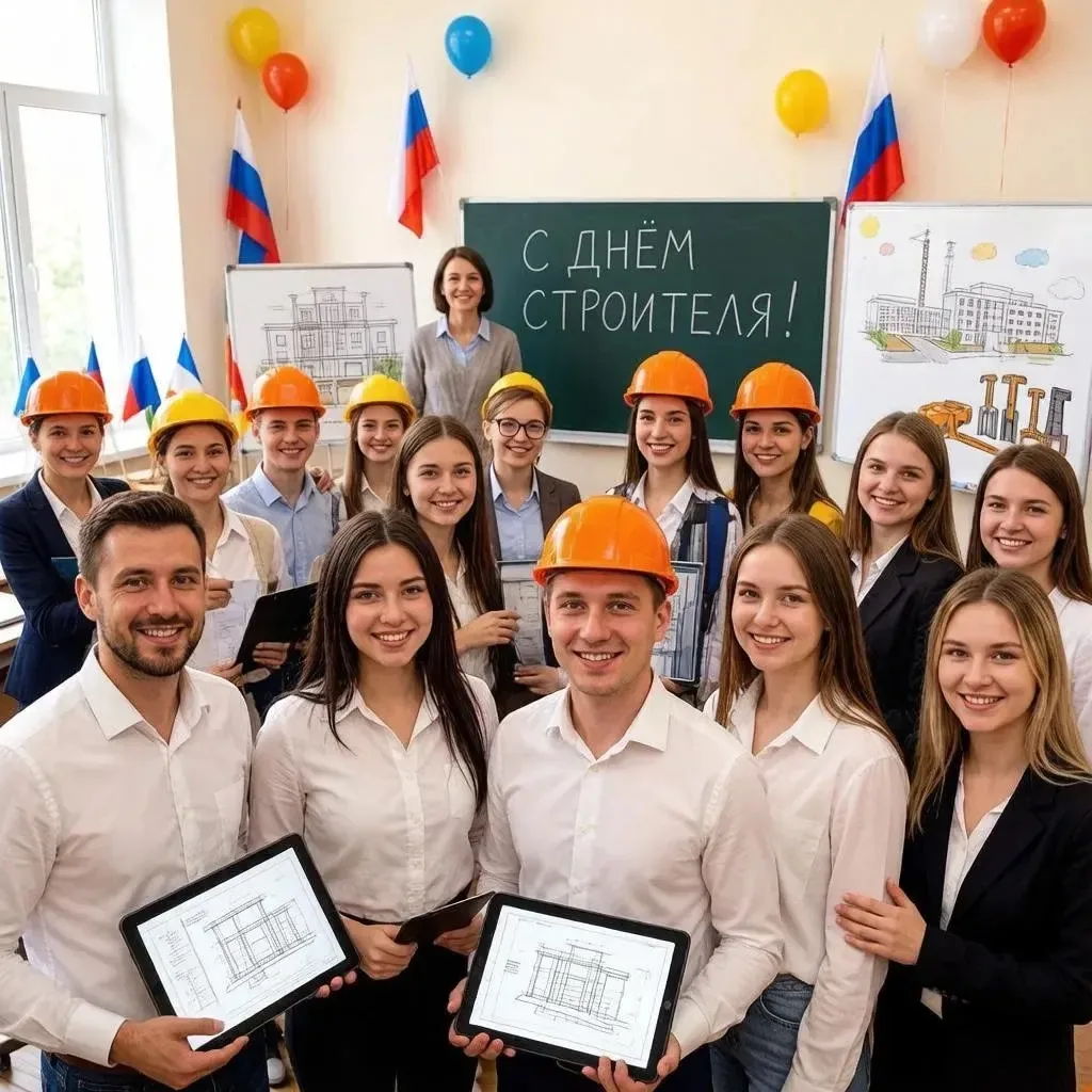 С Днём строителя! 🏗️✨