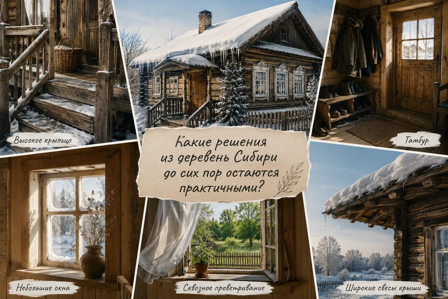 🪵 Почему современные архитекторы всё чаще подсматривают идеи... в сибирских деревнях?