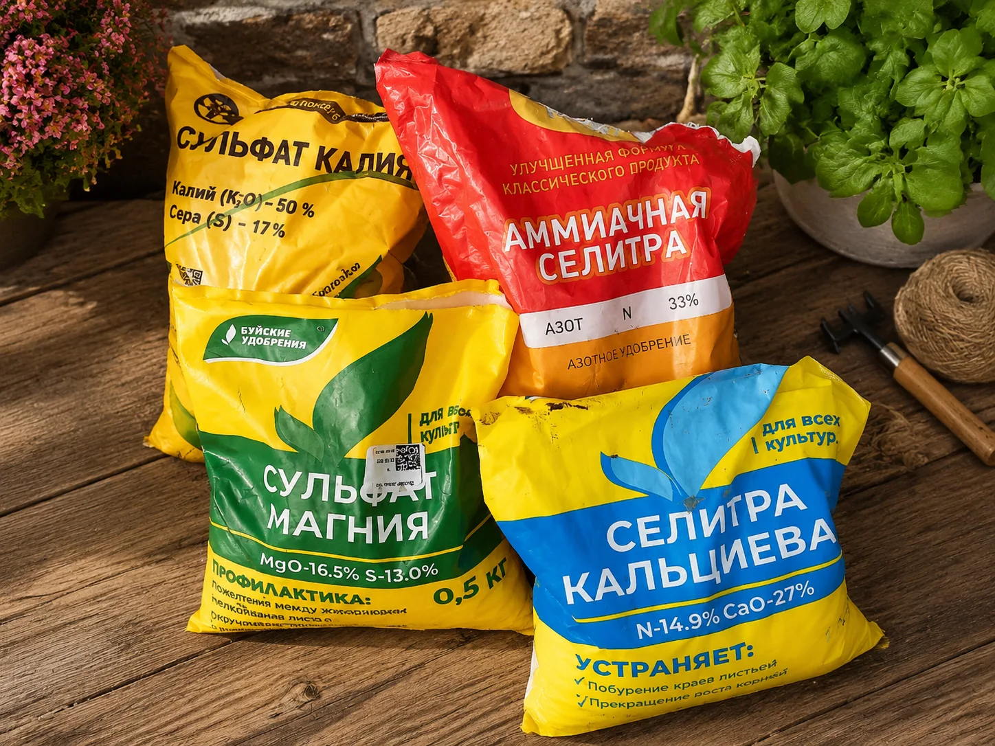 СЕЛИТРЫ, СУЛЬФАТЫ, ФОСФАТЫ… КАК НЕ ЗАПУТАТЬСЯ В УДОБРЕНИЯХ?

Когда смотришь на полки с подкормками, 