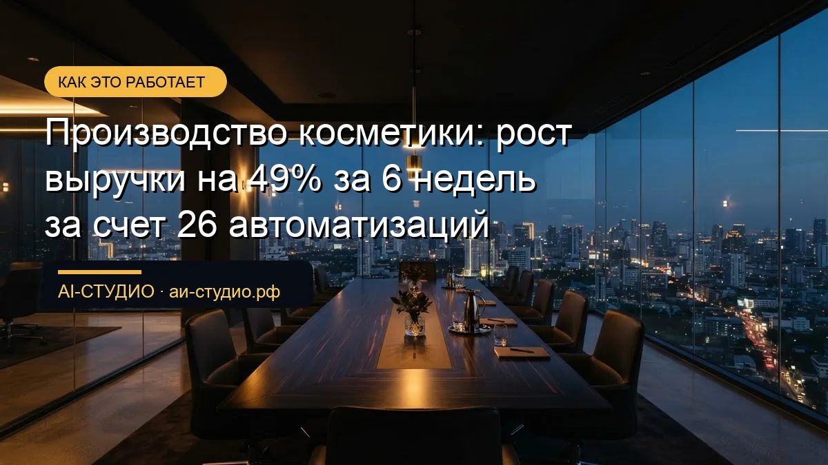 Рутина съедает продажи: как автоматизация процессов помогла вырасти на 49%
