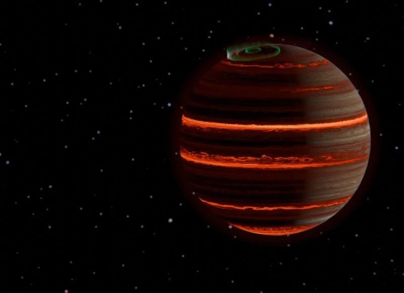 JWST «снял погоду» на коричневом карлике SIMP 0136