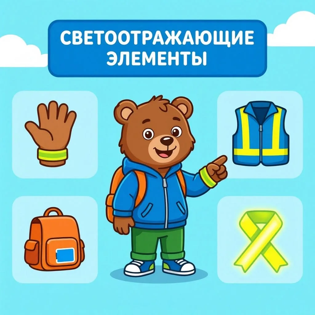 🚦 Безопасность на дороге: пусть ребёнок будет заметен! 🚦