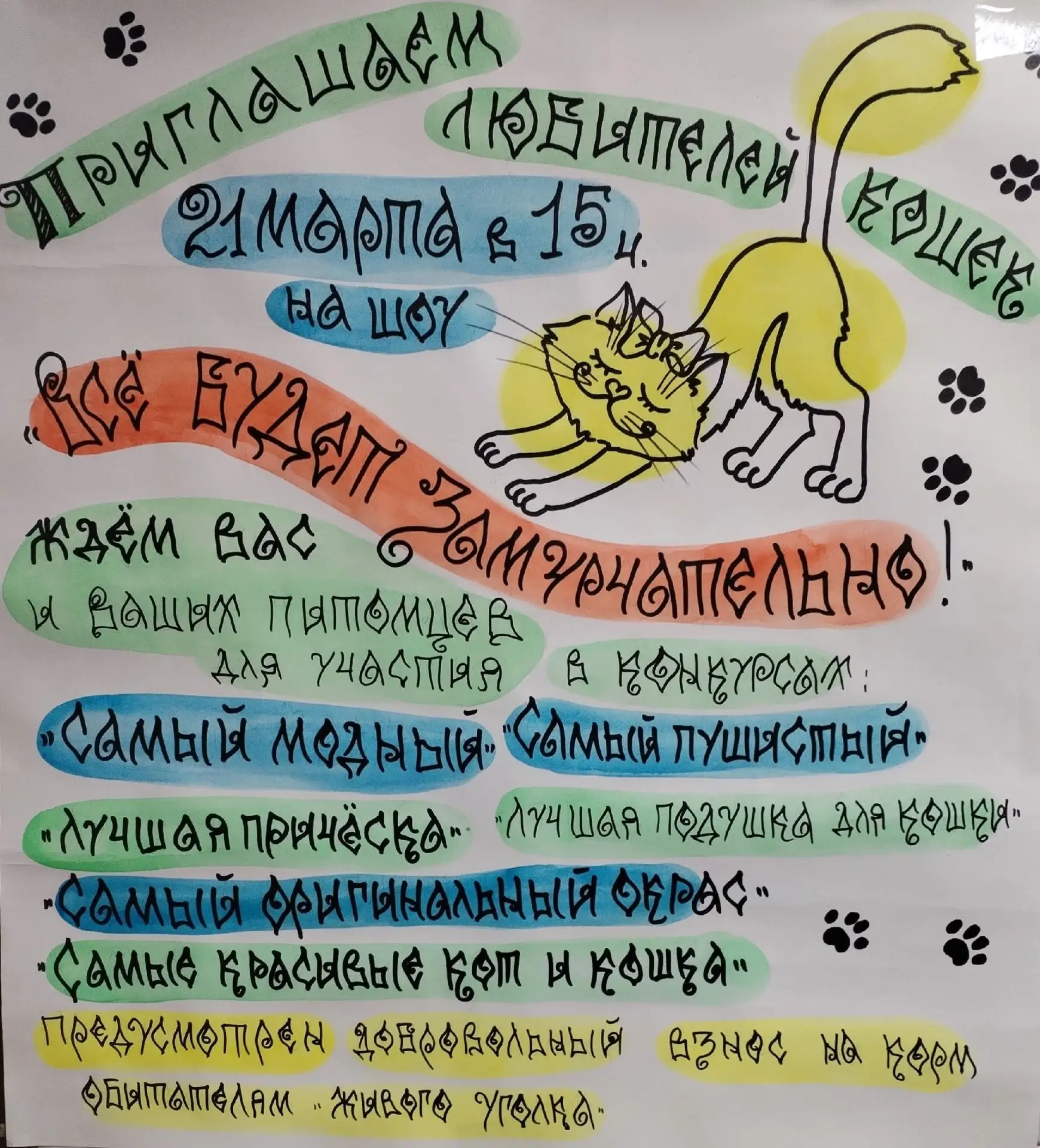 Приглашаем любителей кошек на шоу "Всё будет замурчательно"🐈,