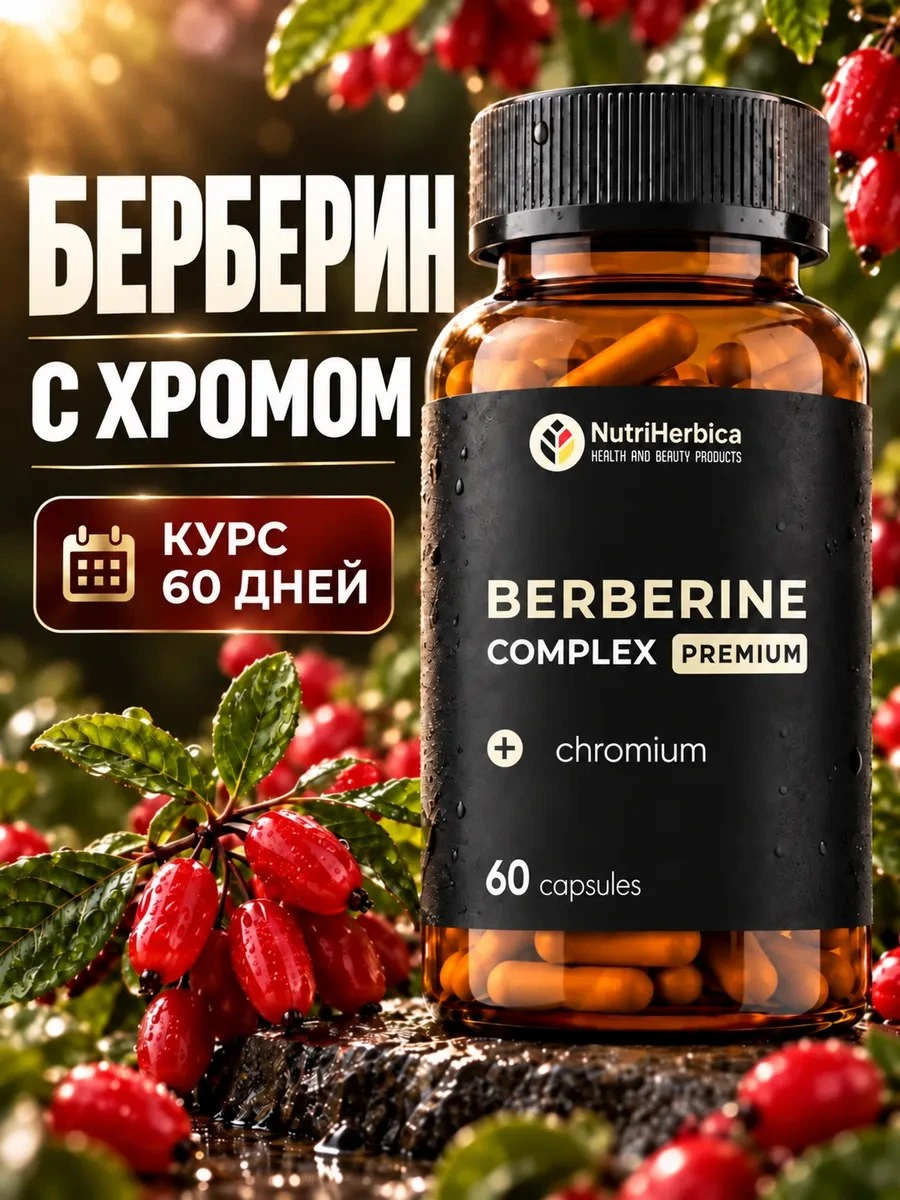 ✨ Берберин с хромом в капсулах